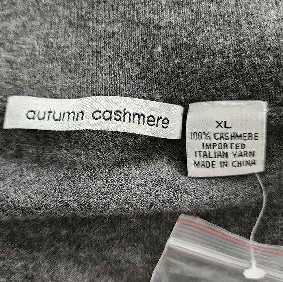 NWT Autumn Cashmere gray turtleneck tunic sweater dress Womens XLarge - Picture 2 of 6